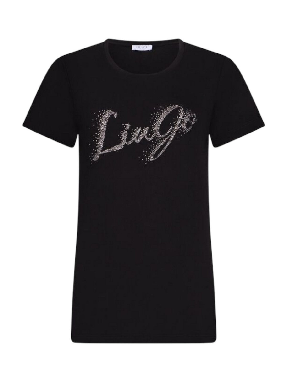 LIU JO BLUE DENIM T-shirt Donna  UF5266JS904 P9004 Nero fad.LiuJo silve