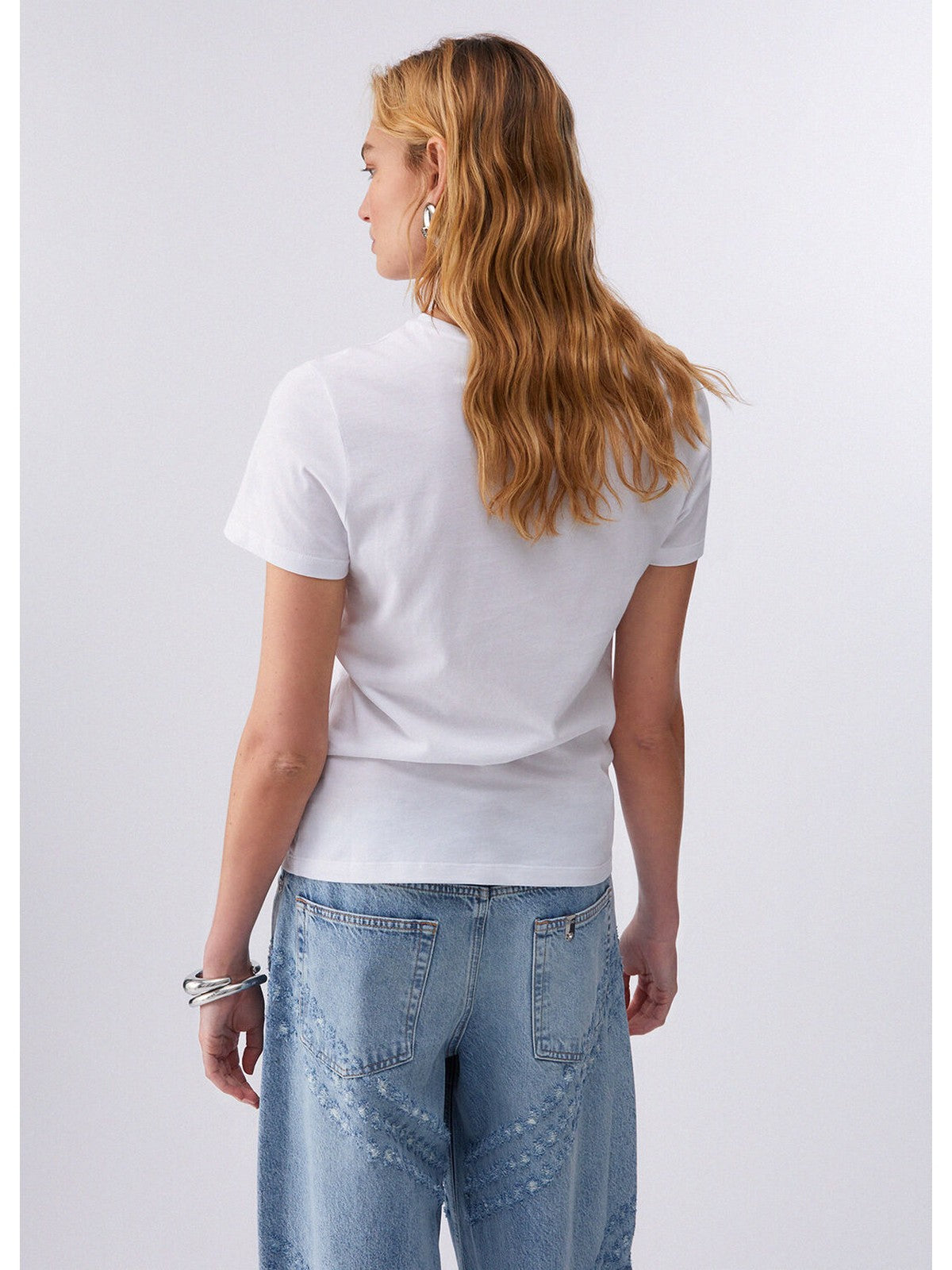 LIU JO WHITE T-shirt Donna  WA6491JS923 P9353 Bco LiuJo hotfixed gioboutiqueweb