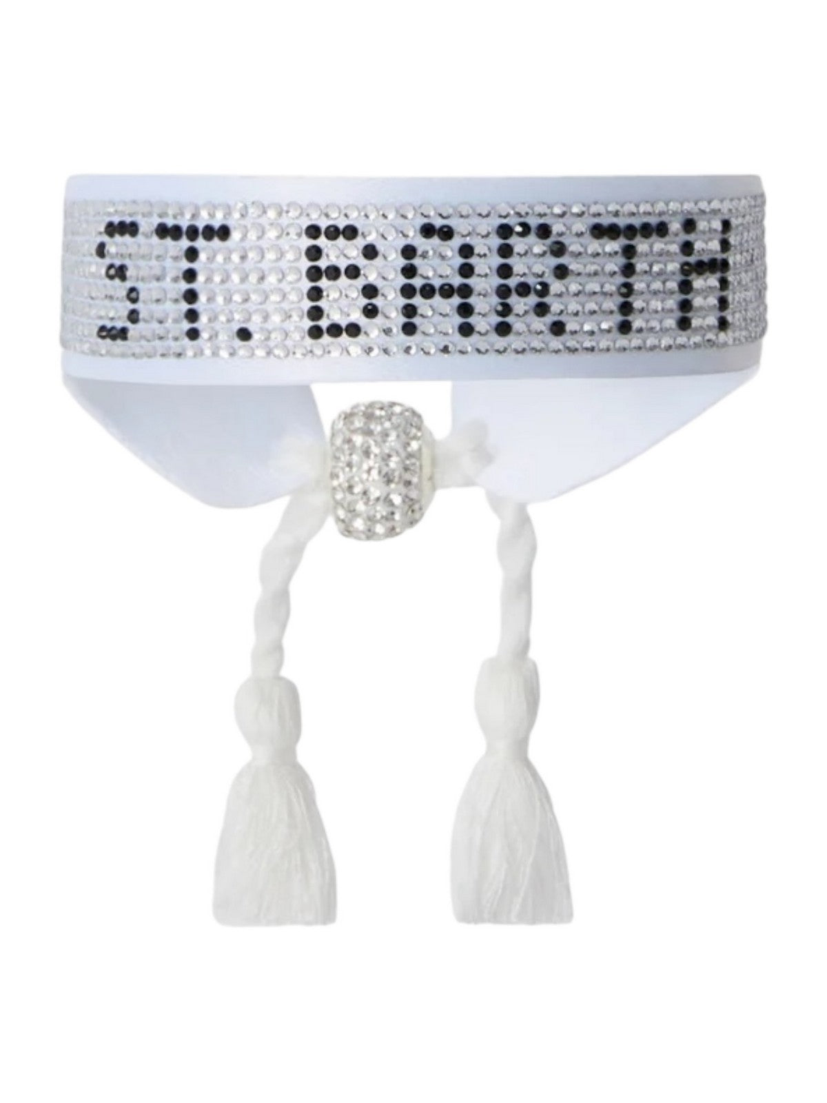 MC2 SAINT BARTH Bracciale Unisex adulto  STRASS BRACELET 02825L SB 10 WHITE