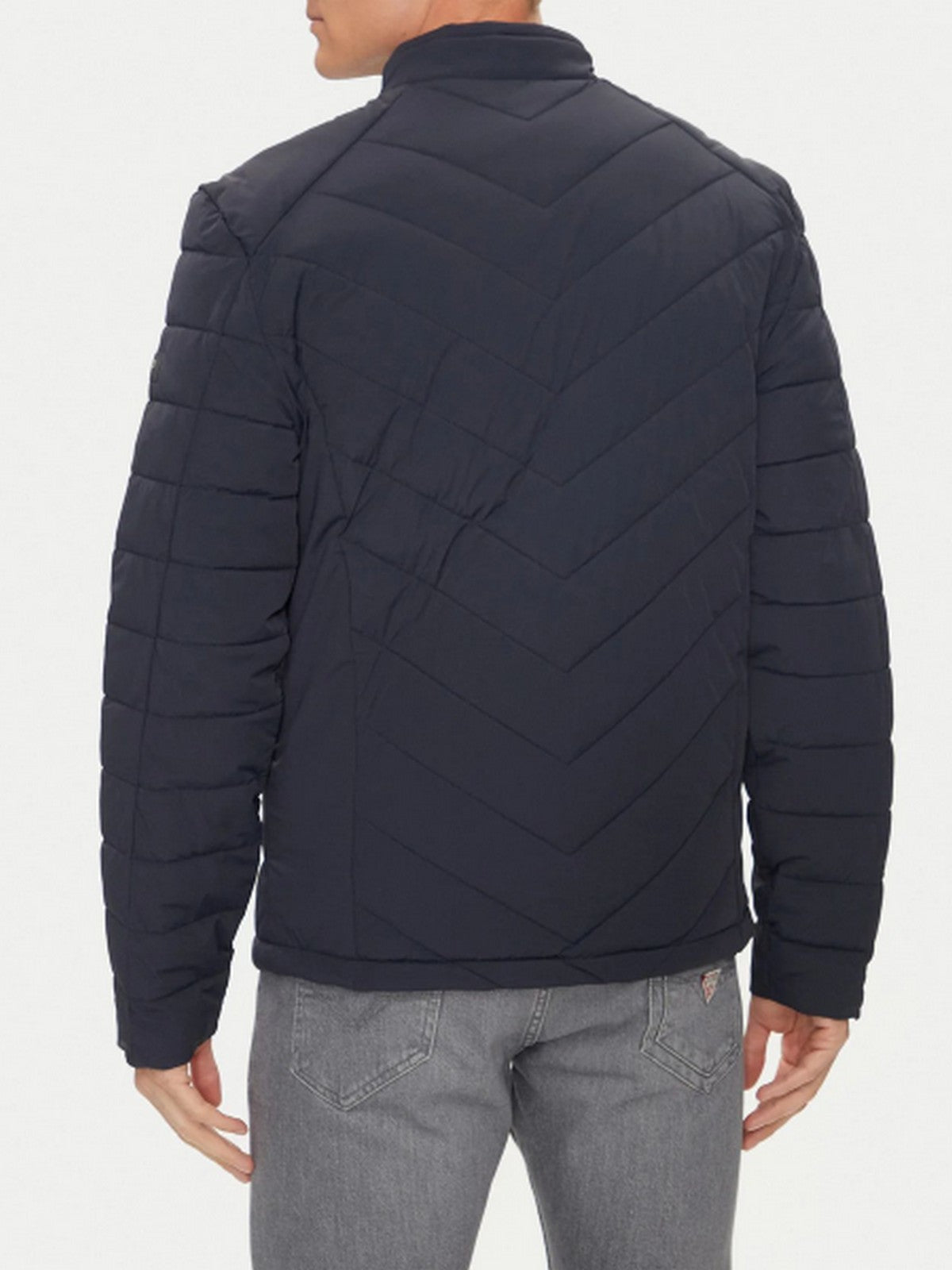 GUESS Piumino Uomo Stretch Nylon Padded M4YL05 WG9O2 G7V2 Blu gioboutiqueweb