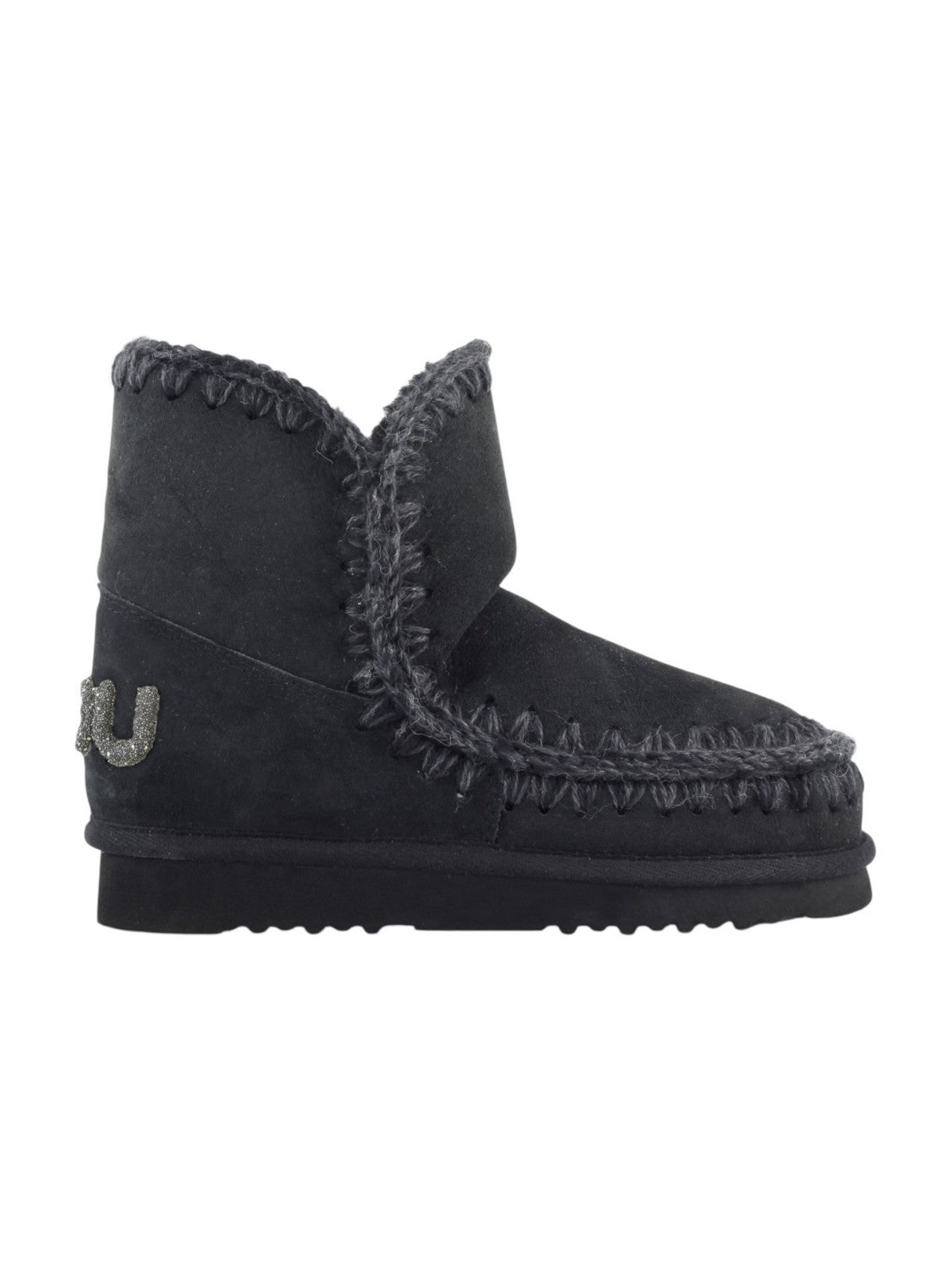 MOU Stivali e Stivaletti Donna ESKIMO 18 GLITTER LOGO MU.FW101050A BKBK BLACK gioboutiqueweb