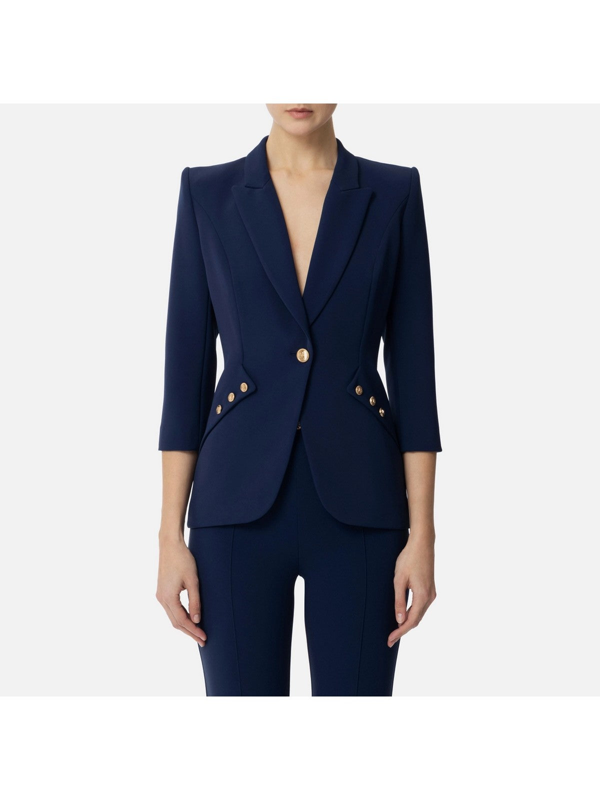 ELISABETTA FRANCHI Giacca Donna  GI16452E2-DC8 Blu gioboutiqueweb