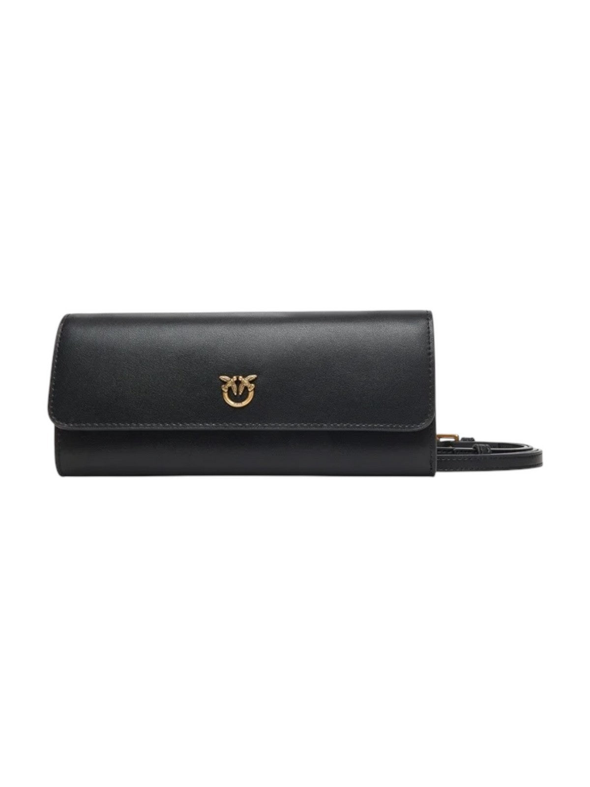 PINKO Portafoglio Donna LOVE TINY BIRDS WALLET C 103765-A0F1 Z99Q NERO-ANTIQUE GOLD gioboutiqueweb
