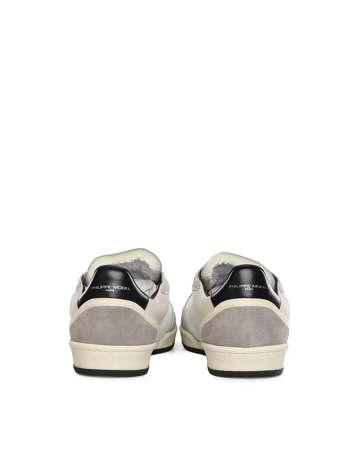 PHILIPPE MODEL Sneaker Uomo PGAL LOW MAN PGLU VD03 VEAU DAIM_BLANC NOIR