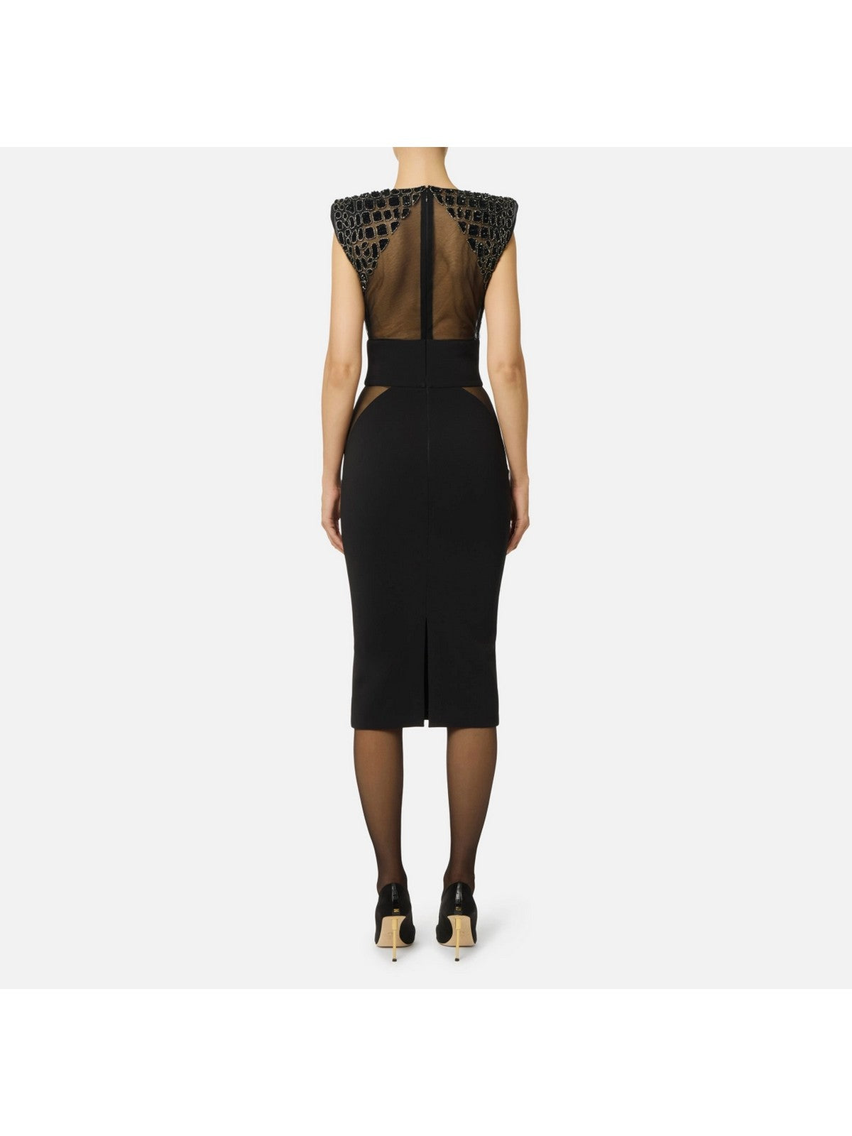 ELISABETTA FRANCHI Abito Donna  AB83457E2 110 Nero gioboutiqueweb