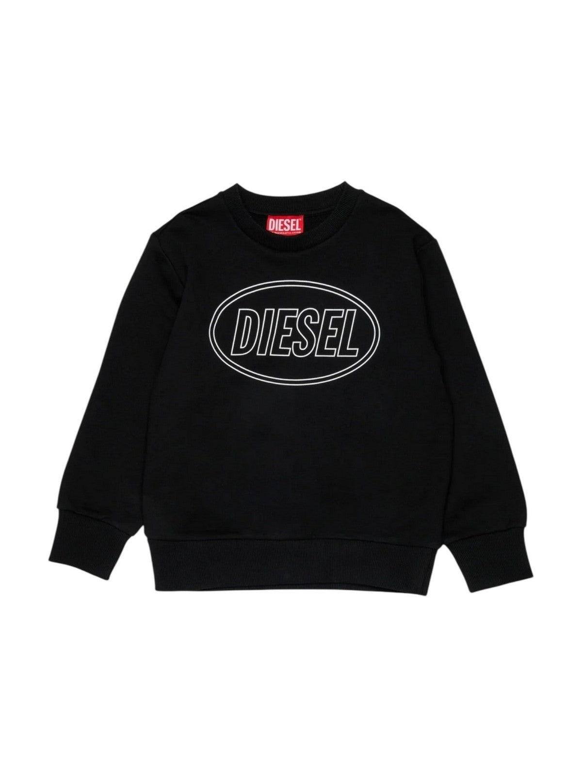 DIESEL Felpa Bambini e ragazzi  J02611 0GEAD K900 Nero gioboutiqueweb