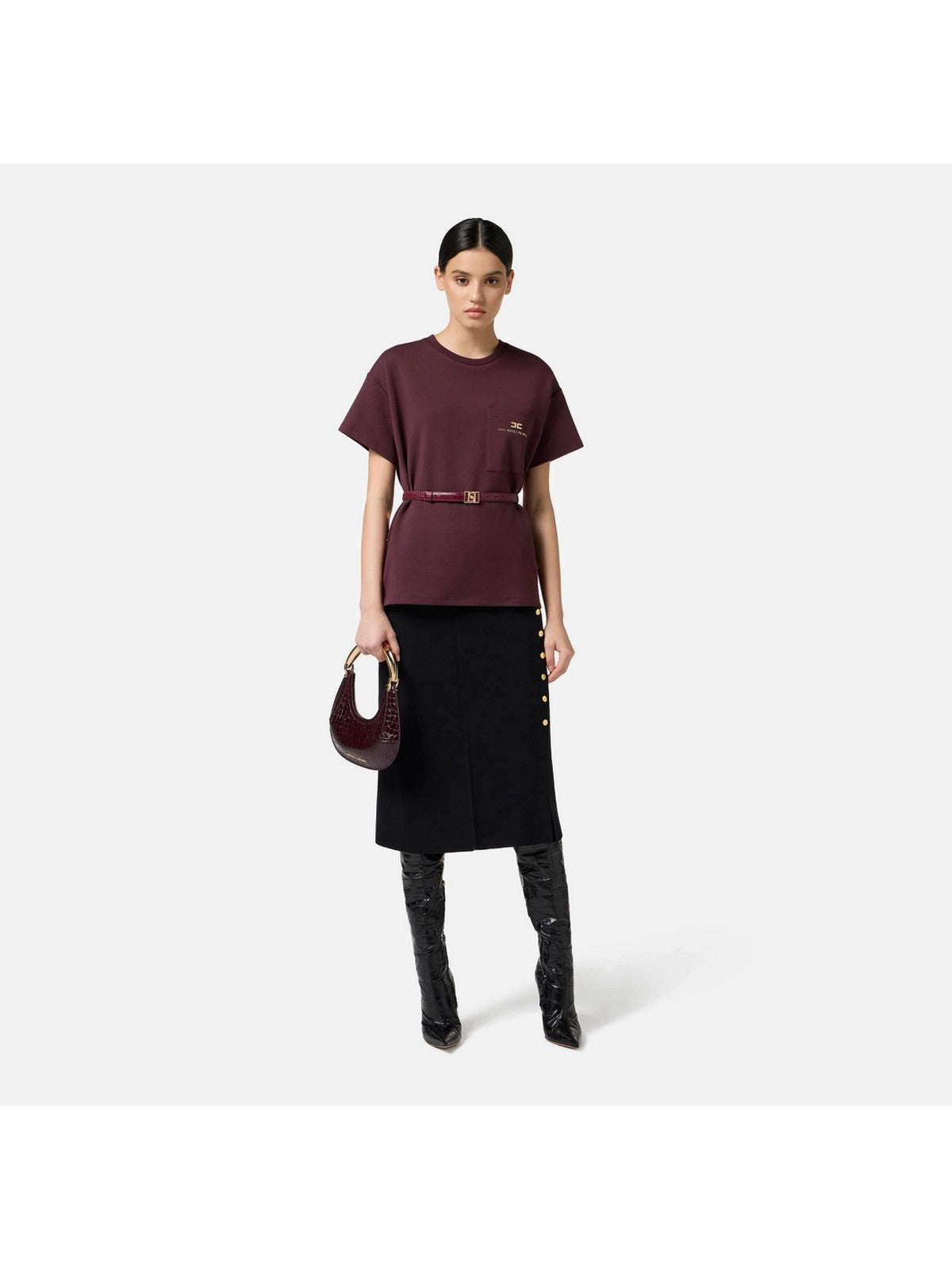 ELISABETTA FRANCHI T-shirt Donna  MA02756E2 EA4 MERLOT