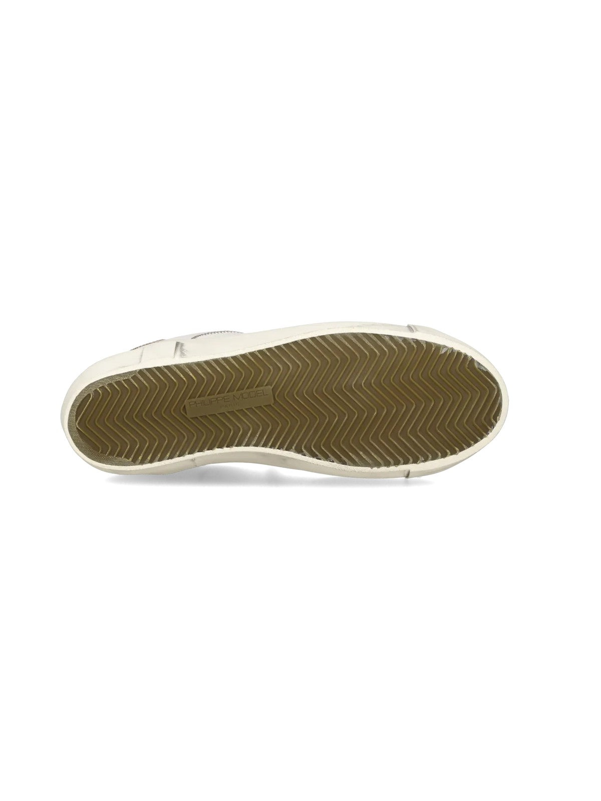 PHILIPPE MODEL Sneaker Uomo Prsx Low Man PRLU VZ01 VEAU CERF_LAIT MUD