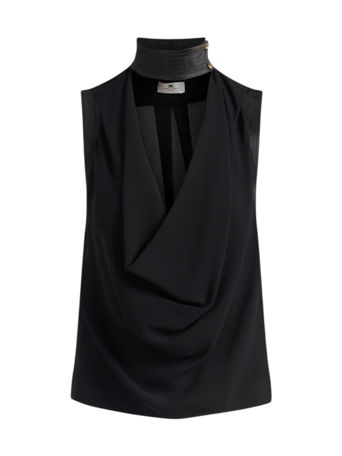ELISABETTA FRANCHI Top Donna  CA13461E2 110 Nero gioboutiqueweb