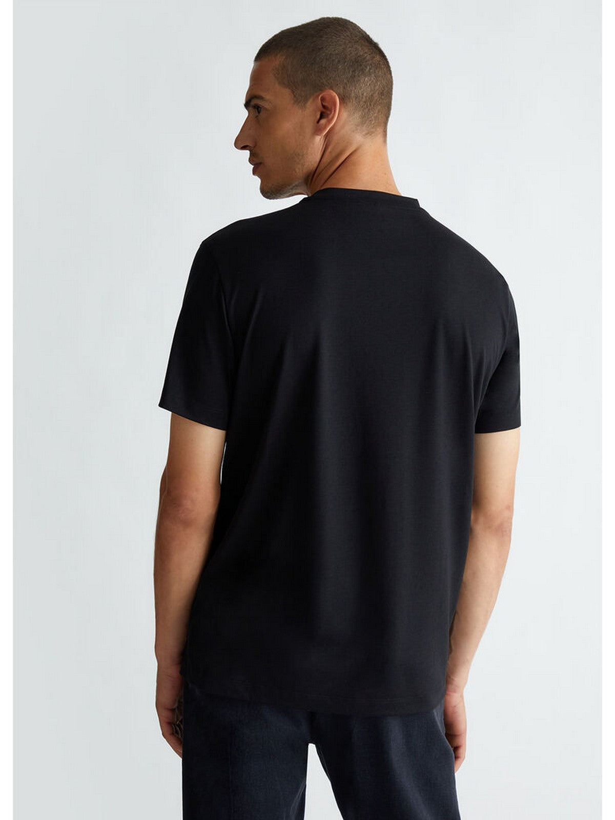 Camiseta de Liu Jo Man y poste para hombres QF4299J4805 22222 Negro