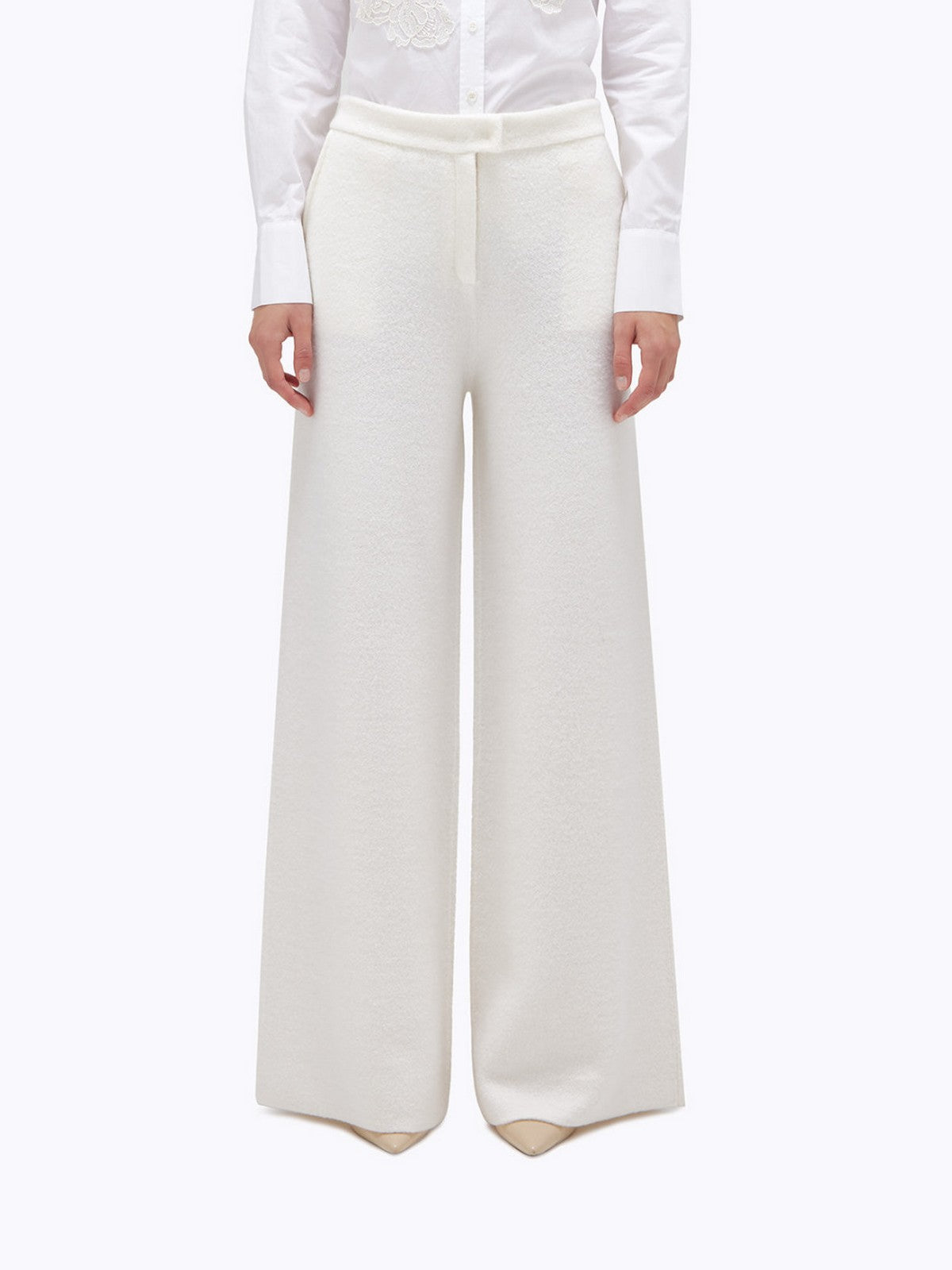 BLUGIRL Pantalone Donna  RF5051MA07R 14300 CHALK gioboutiqueweb