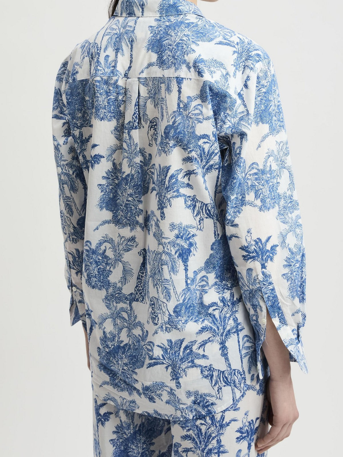 MC2 SAINT BARTH Camicia Donna  BRIGITTE 01288L COTTON JUNGLE OCEANIA 01 gioboutiqueweb