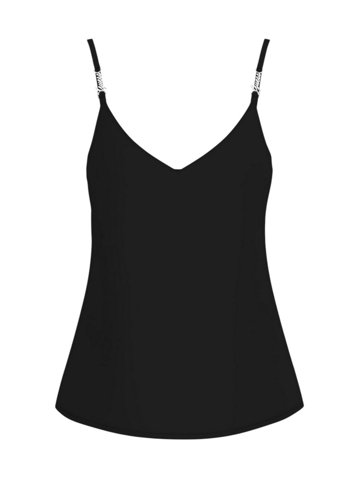 GUESS Top Donna NEW SL CAROLINE LOGO TANK W6GH30 W1845 JBLK Jet Black A996 gioboutiqueweb