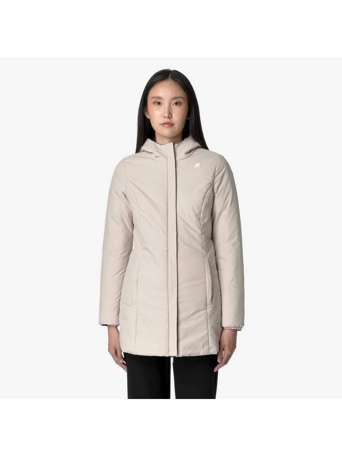 K-WAY Giubbino Donna DENISE ST WARM DOUBLE K6128UW AU7 Nero gioboutiqueweb