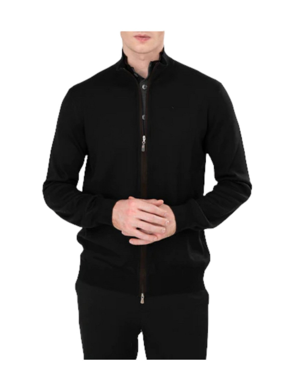GRAN SASSO Cardigan Uomo  57142/14223 099 Nero gioboutiqueweb