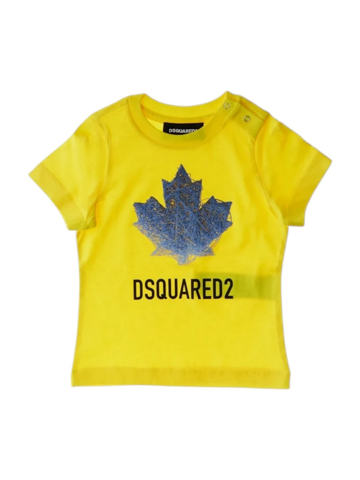 DSQUARED2 KIDS T-shirt Unisex bambino  DQ3278 D00XM DQ220 VIBRANT YELLOW gioboutiqueweb
