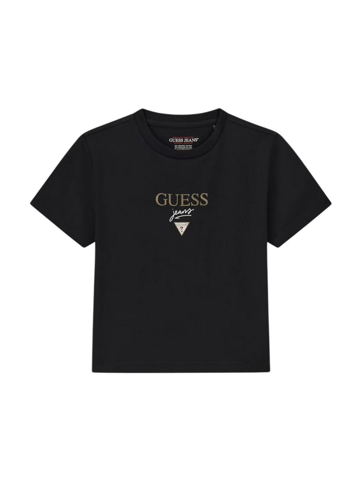 GUESS T-shirt Donna GJ SS CN BABY BAKER TEE W6RI15 J1314 JBLK Jet Black A996 gioboutiqueweb