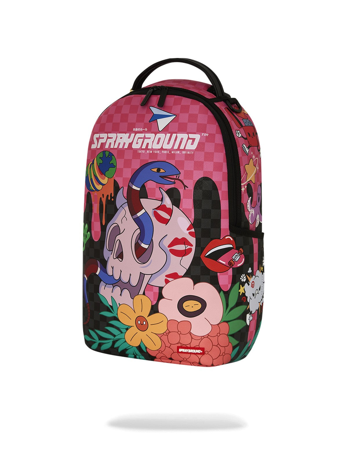 SPRAYGROUND Zaino Uomo WTF SKULL DRIP DLXSV BACKPACK 910B7604NSZ ROSA gioboutiqueweb