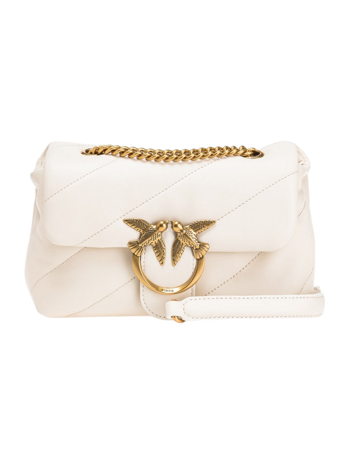PINKO Borsa Donna Love mini puff 100039-A0F2 Z14Q Avorio gioboutiqueweb