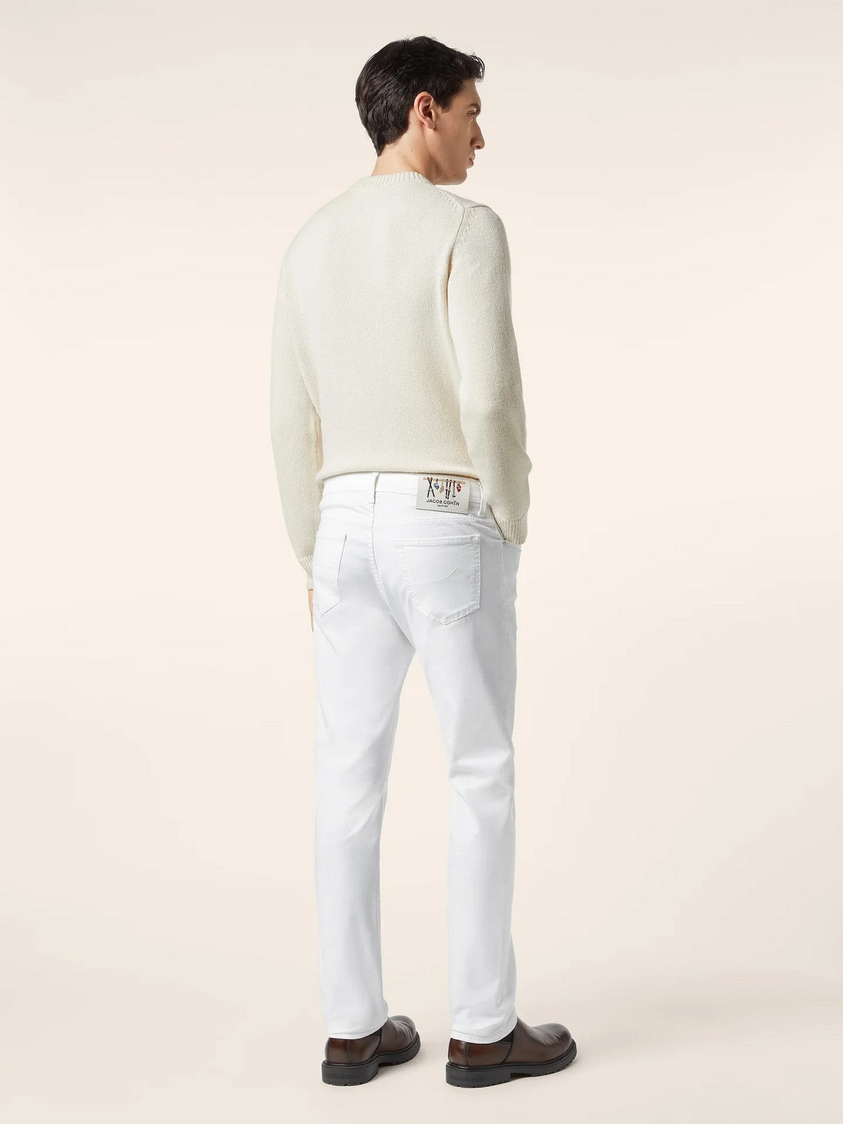 JACOB COHEN Maglione Uomo  JUR_SG019 080 X0013 FL A34 CREAM WHITE