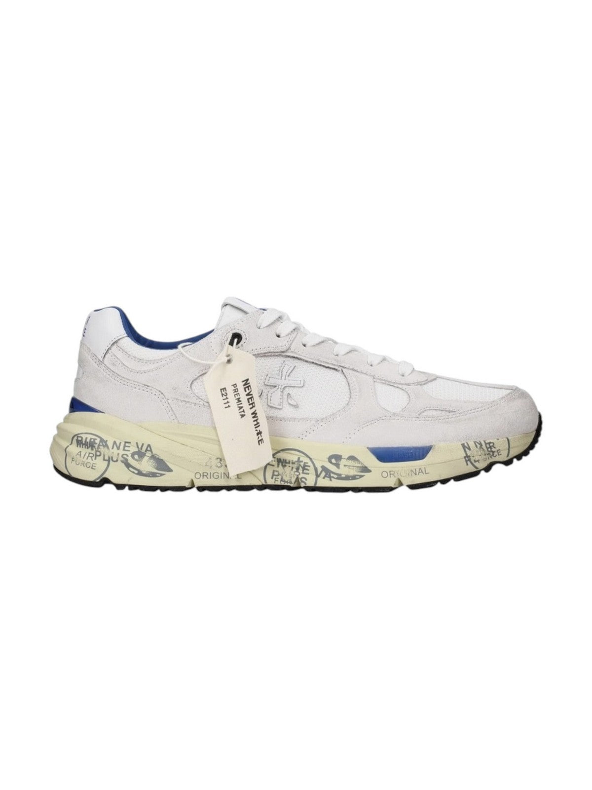 PREMIATA Sneaker Uomo  MASE25 VAR 8019 WHITE gioboutiqueweb