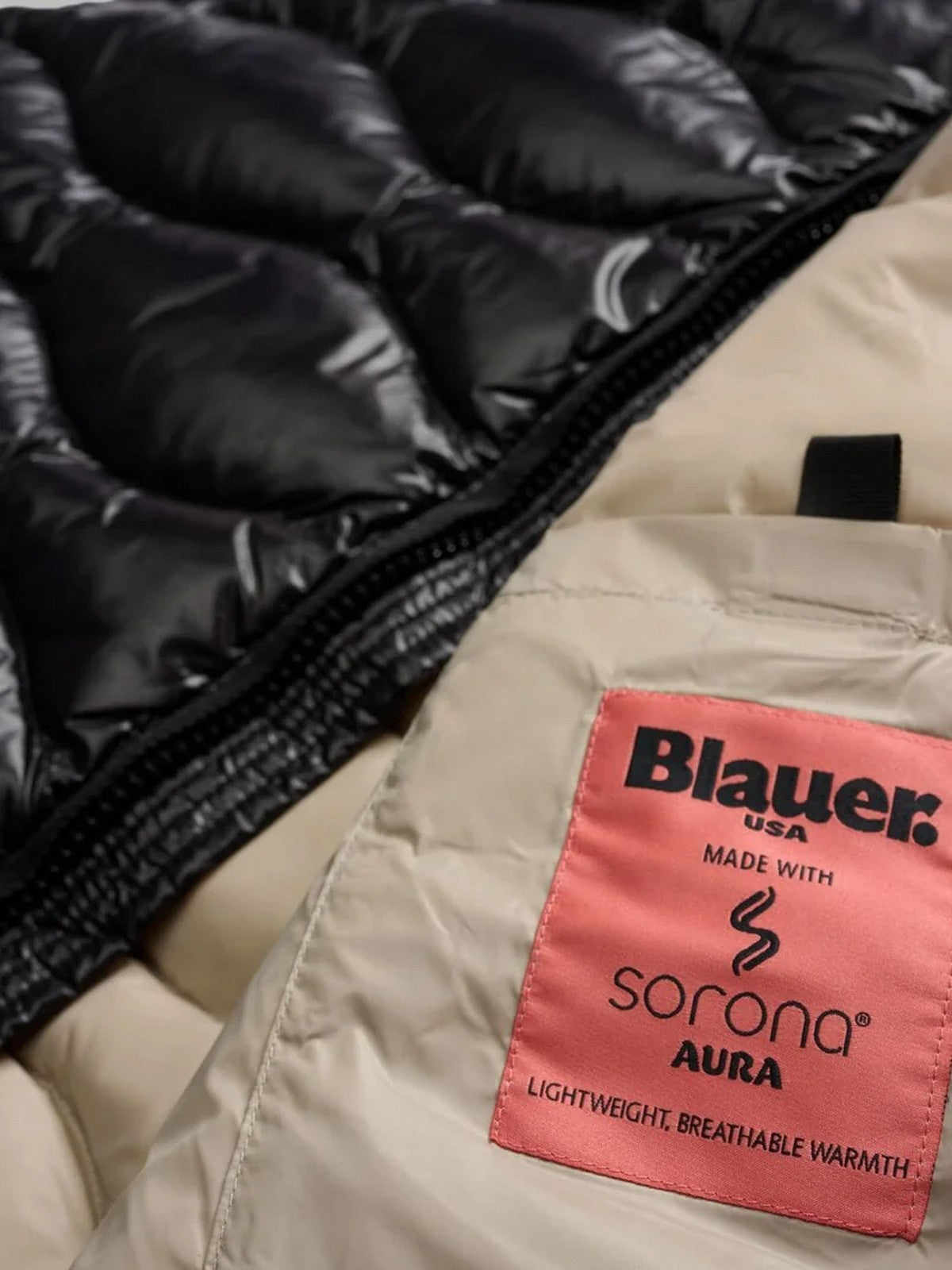 BLAUER Gilet Uomo DANNY 25WBLUX02081 005958 999EI NERO interno BEIGE 301