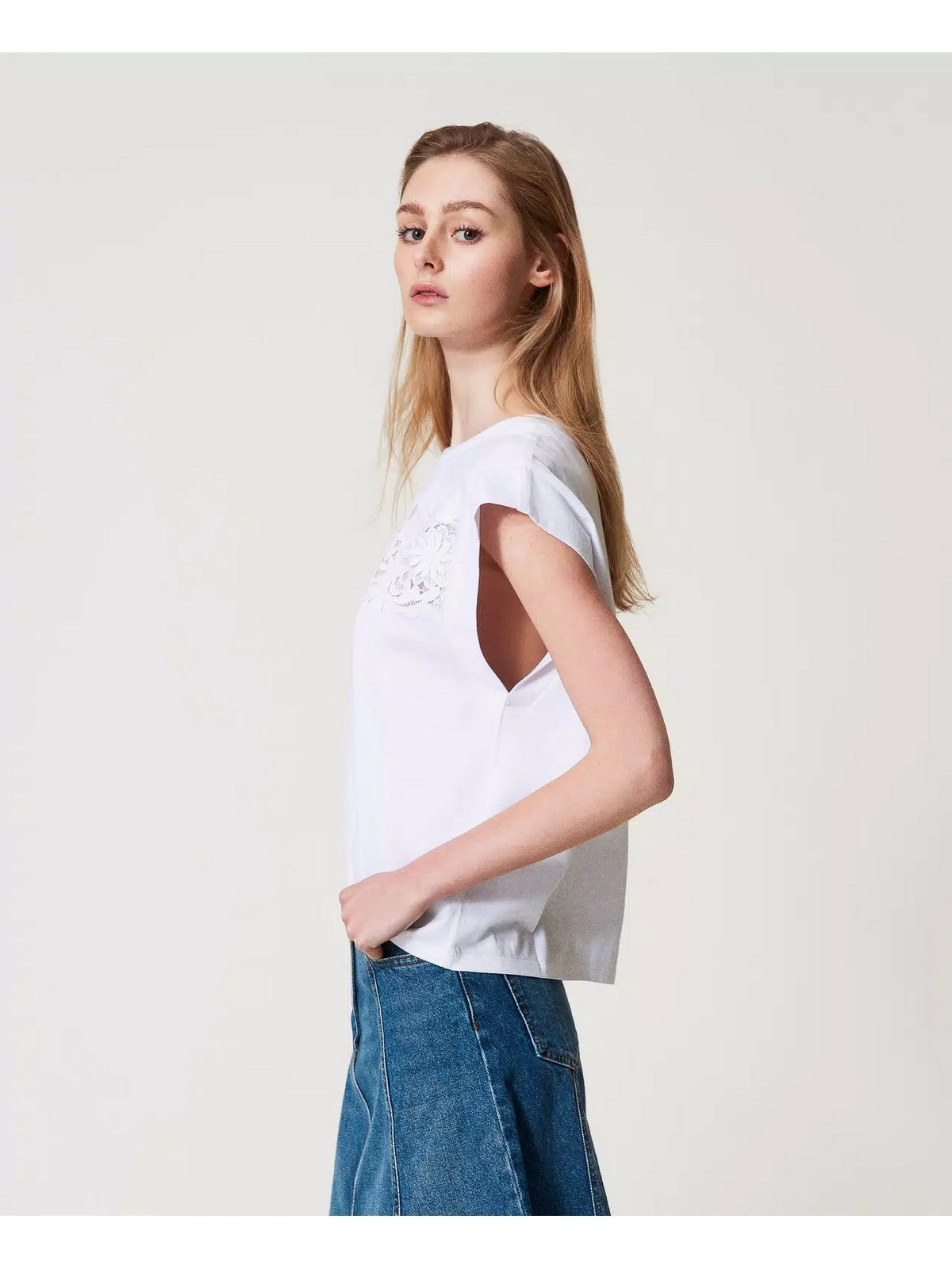 TWINSET T-shirt Donna  251TP2073 00001 Bianco gioboutiqueweb