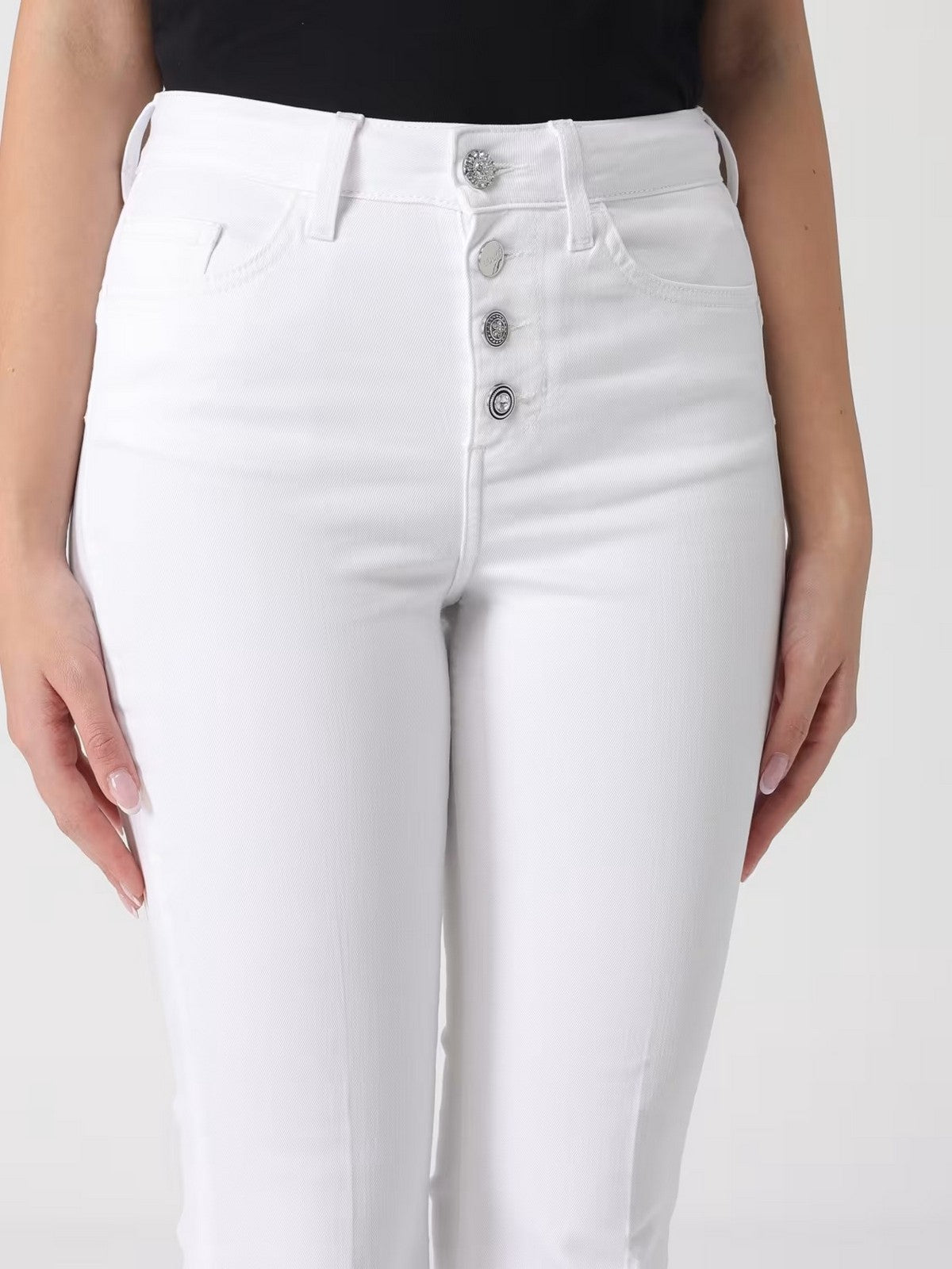 LIU JO BLUE DENIM Pantalone Donna  UA6040T2594 11111 BIANCO OTTICO gioboutiqueweb