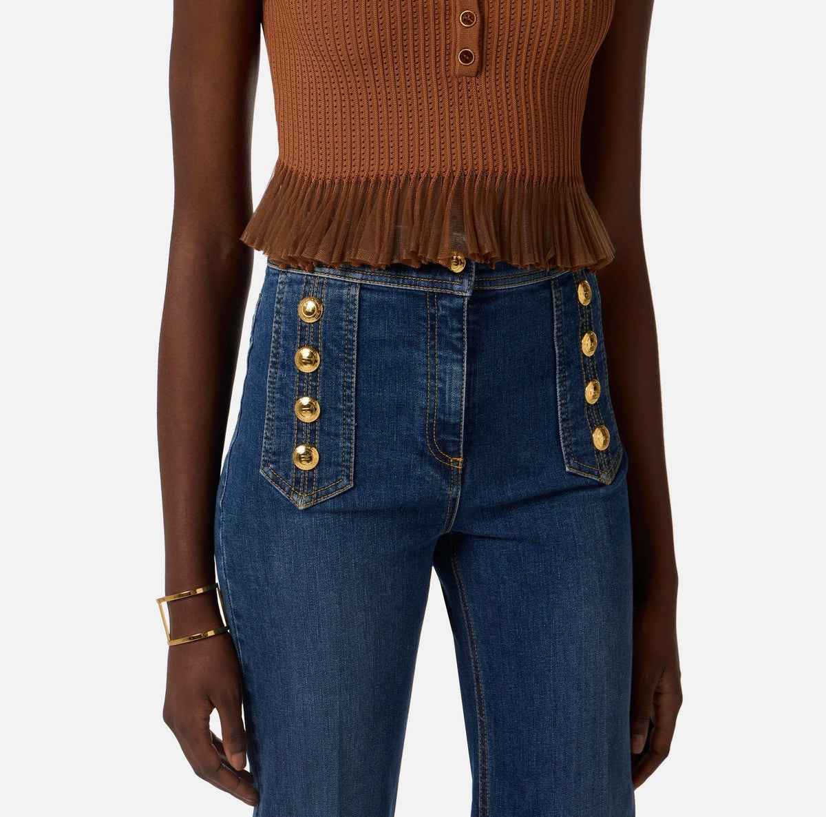 ELISABETTA FRANCHI Jeans Donna  PJ19D61E2 104 BLUE DENIM gioboutiqueweb