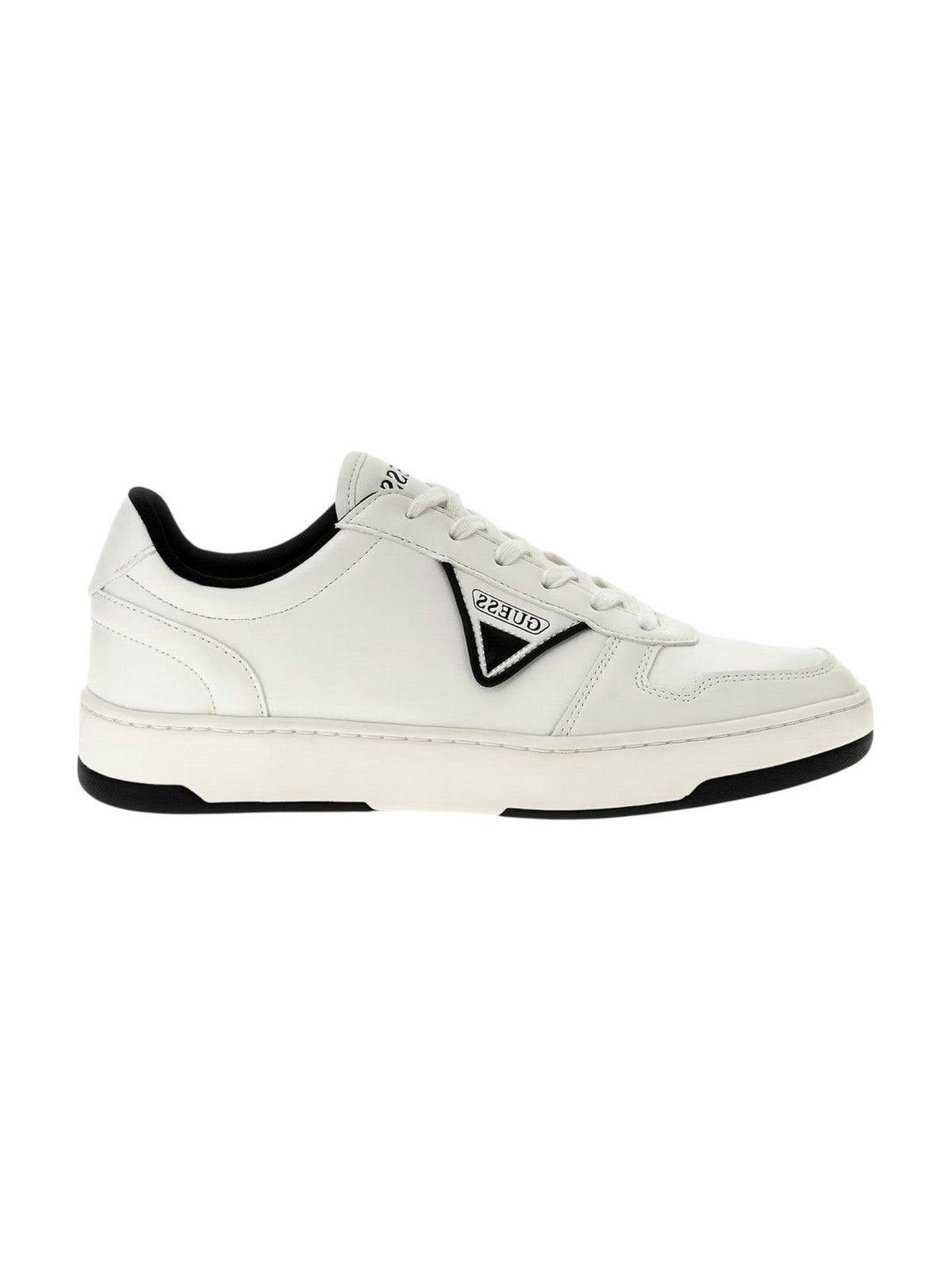 GUESS Sneaker Uomo VADIK FMPVIN ELE12 WHBLK WHITE BLACK gioboutiqueweb