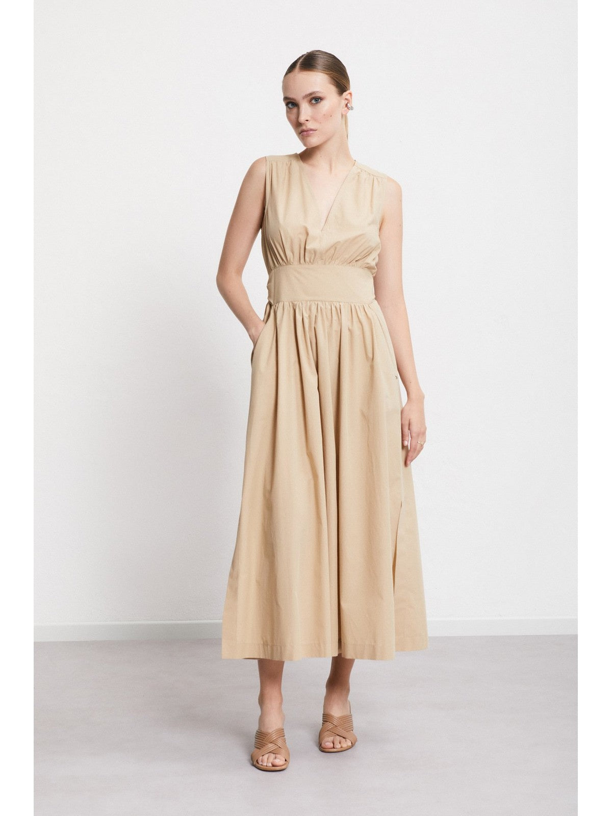 OTTOD'AME Abito Donna  DA5259 1982 SABBIA gioboutiqueweb