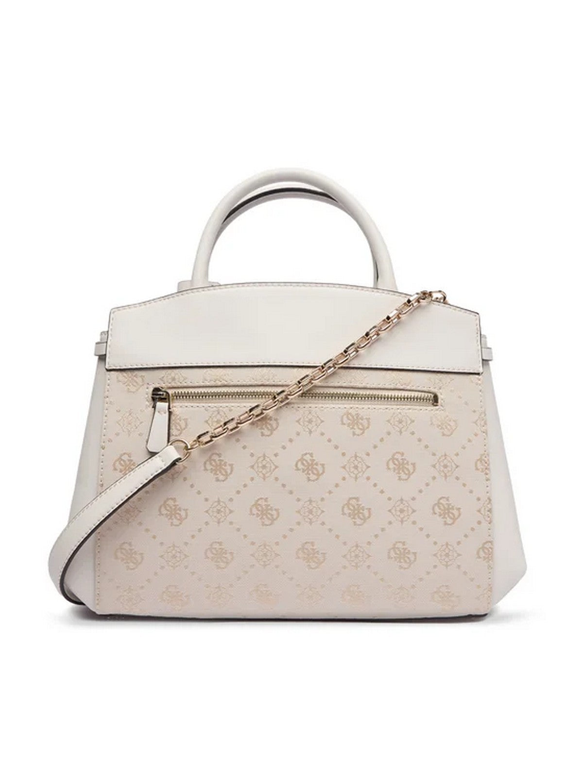 GUESS Borsa Donna MELINDA LOGO TRI COMP SATCHEL HWJP99 02060 OFL OFF WHITE LOGO gioboutiqueweb