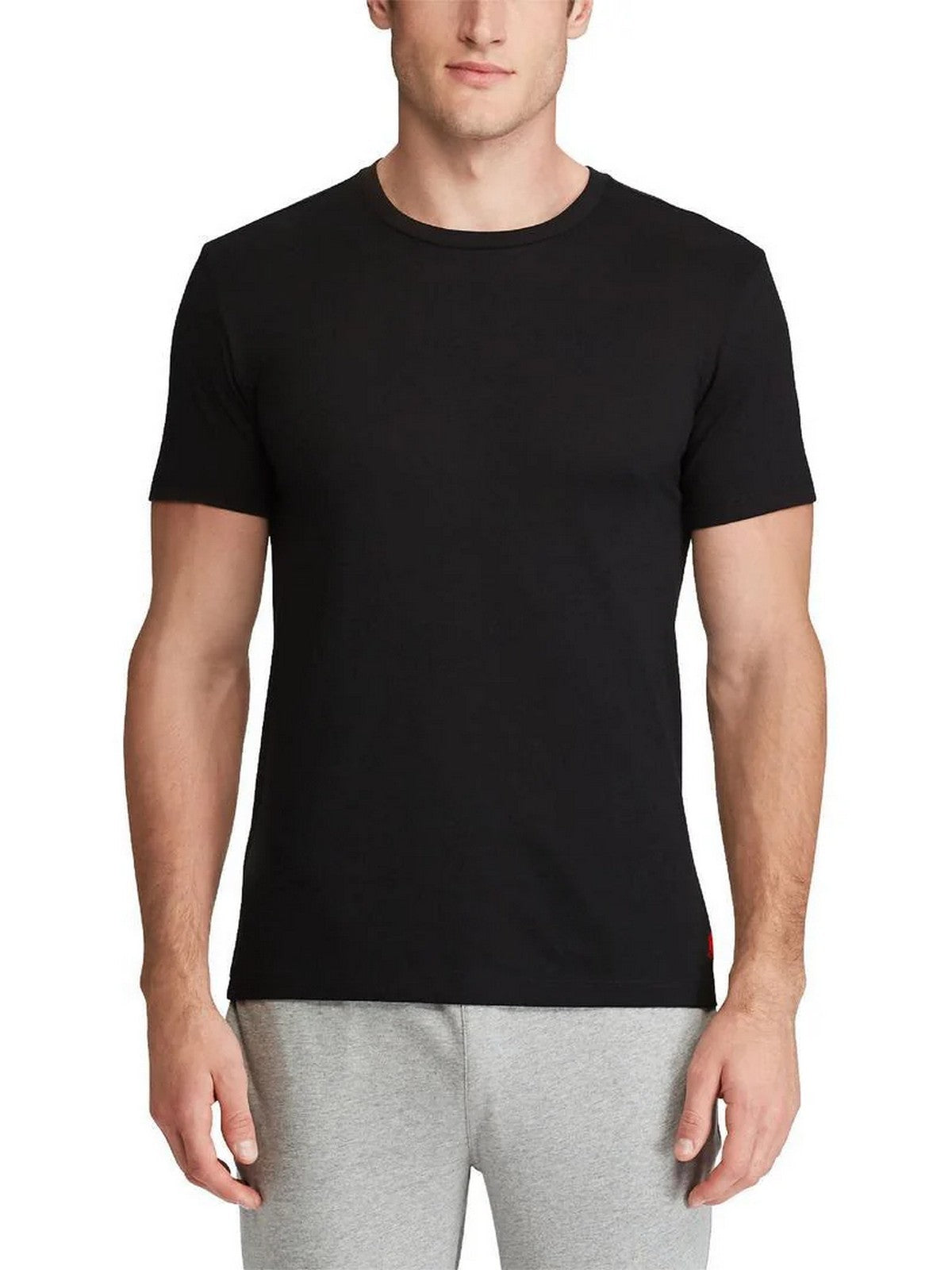 POLO RALPH LAUREN T-shirt Uomo CLASSIC-2 PACK-CREW UNDERSHIRT 714835960 001 2PK POLO BLACK/POLO BLACK gioboutiqueweb