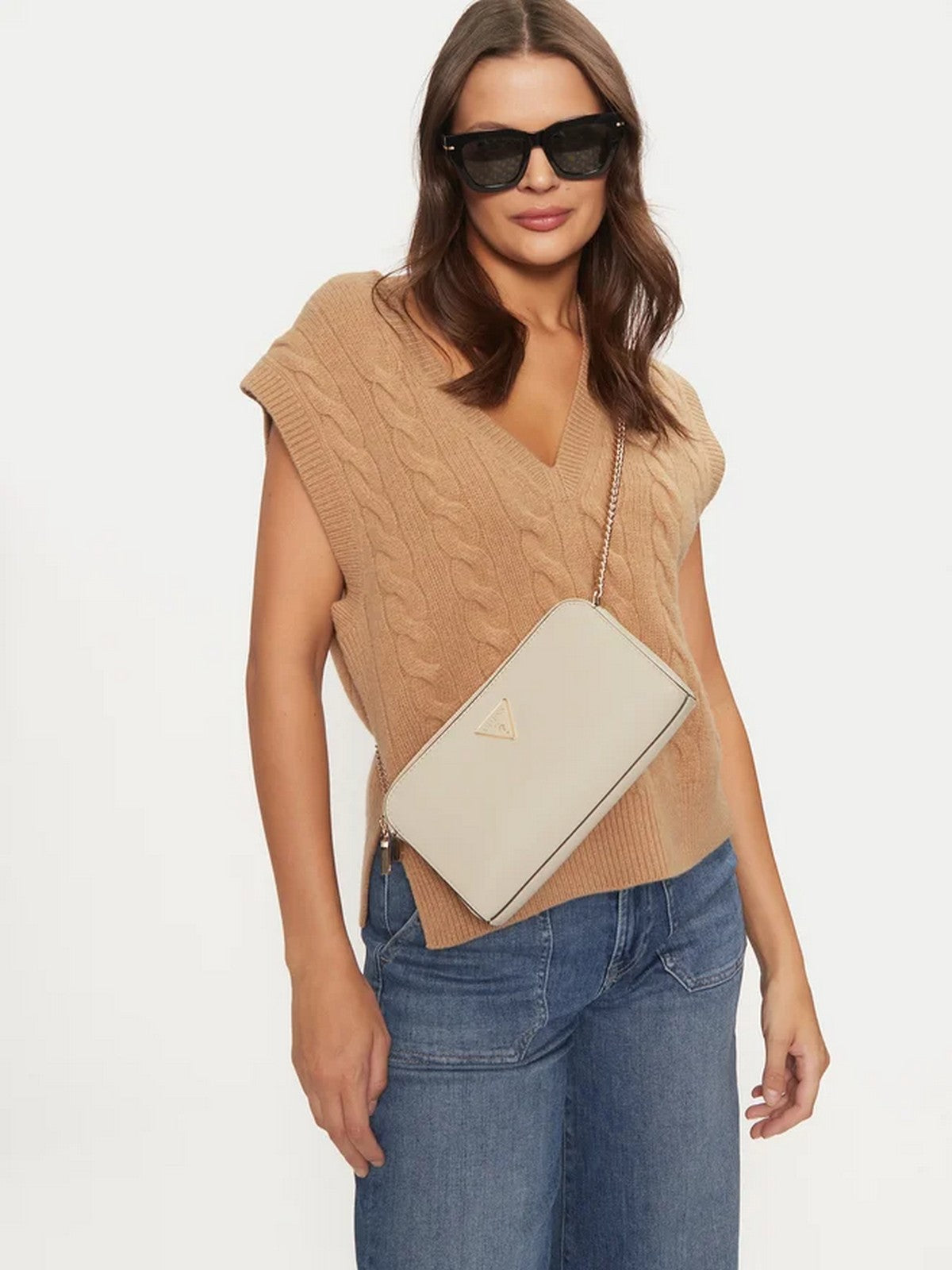 GUESS Borsa Donna DARYNA STATUS CROSSBODY HWVG94 93120 BON Beige gioboutiqueweb