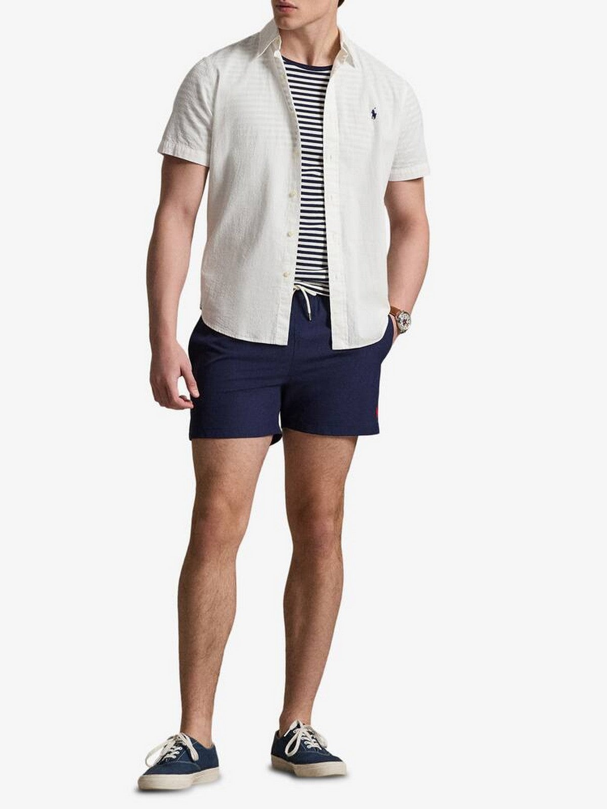 POLO RALPH LAUREN Costume da bagno Uomo WOVEN-TRUNK-SWIM BOTTOM 710B16721 004 NEWPORT NAVY gioboutiqueweb