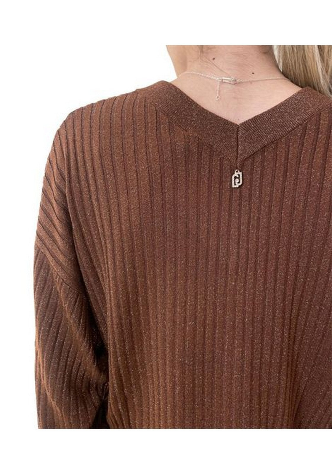 LIU JO WHITE Maglione Donna  MF5390MS46J A4305 Toasted coconut met
