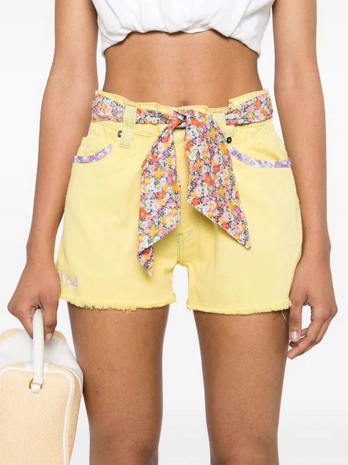 MC2 SAINT BARTH Pantaloncino Donna  ARIZONA 04941F Giallo gioboutiqueweb