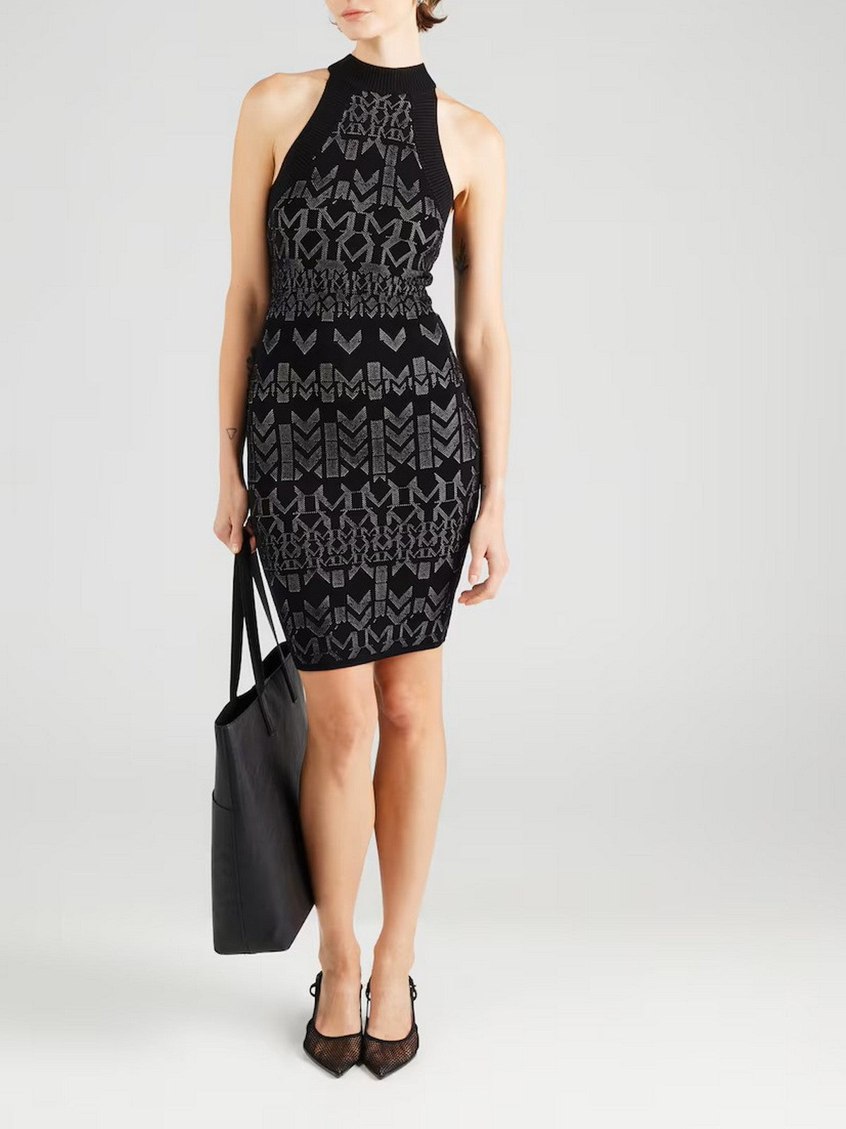 MARCIANO Abito Donna BILLIE MONOGRAM DRESS SWTR 5YGK19 5877Z FNWI GEOMETRIC MONOGRAM N