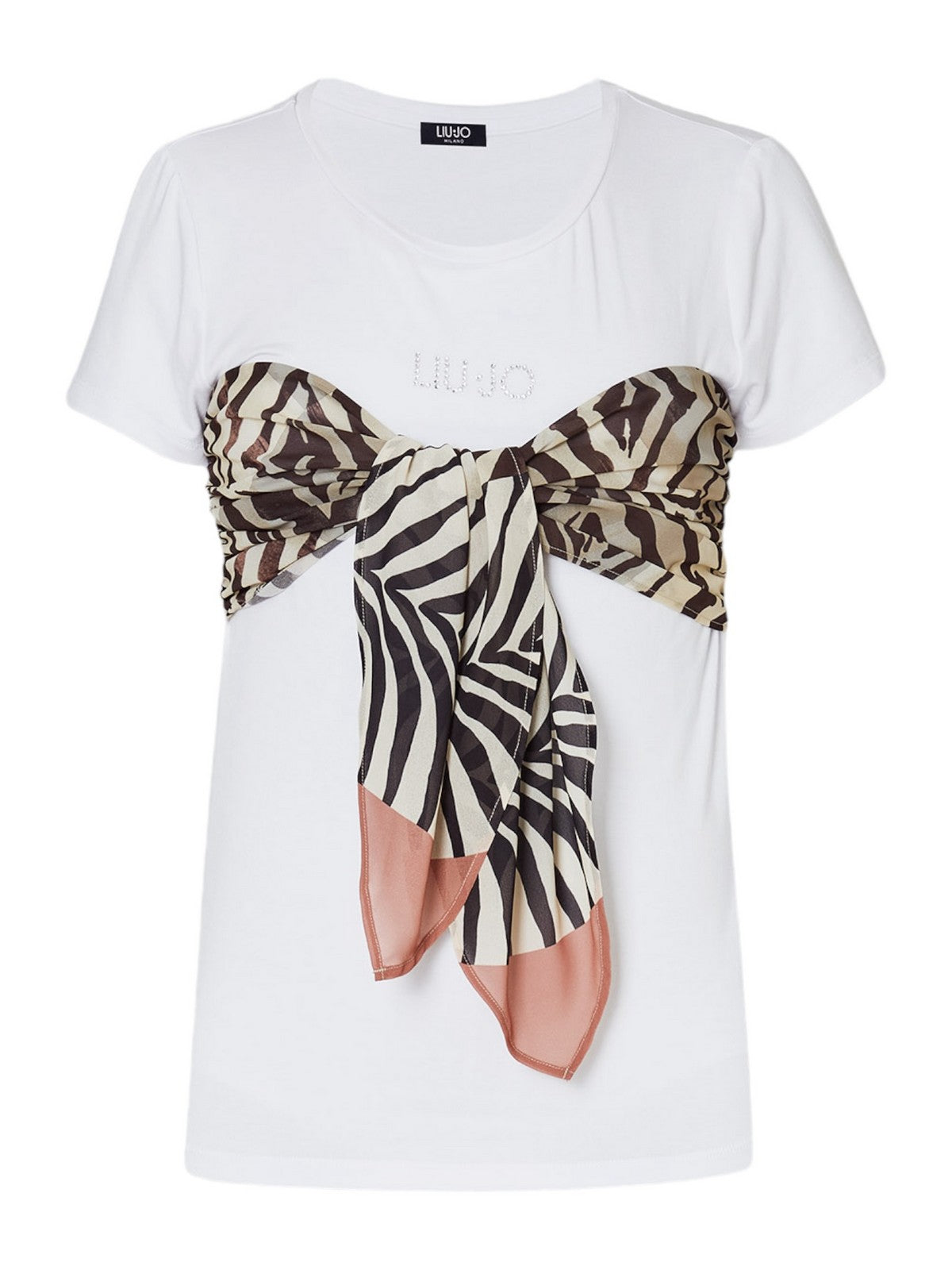 Liu Jo Beachwear T-shirt and Pole Woman V4109JS360 N9233 White