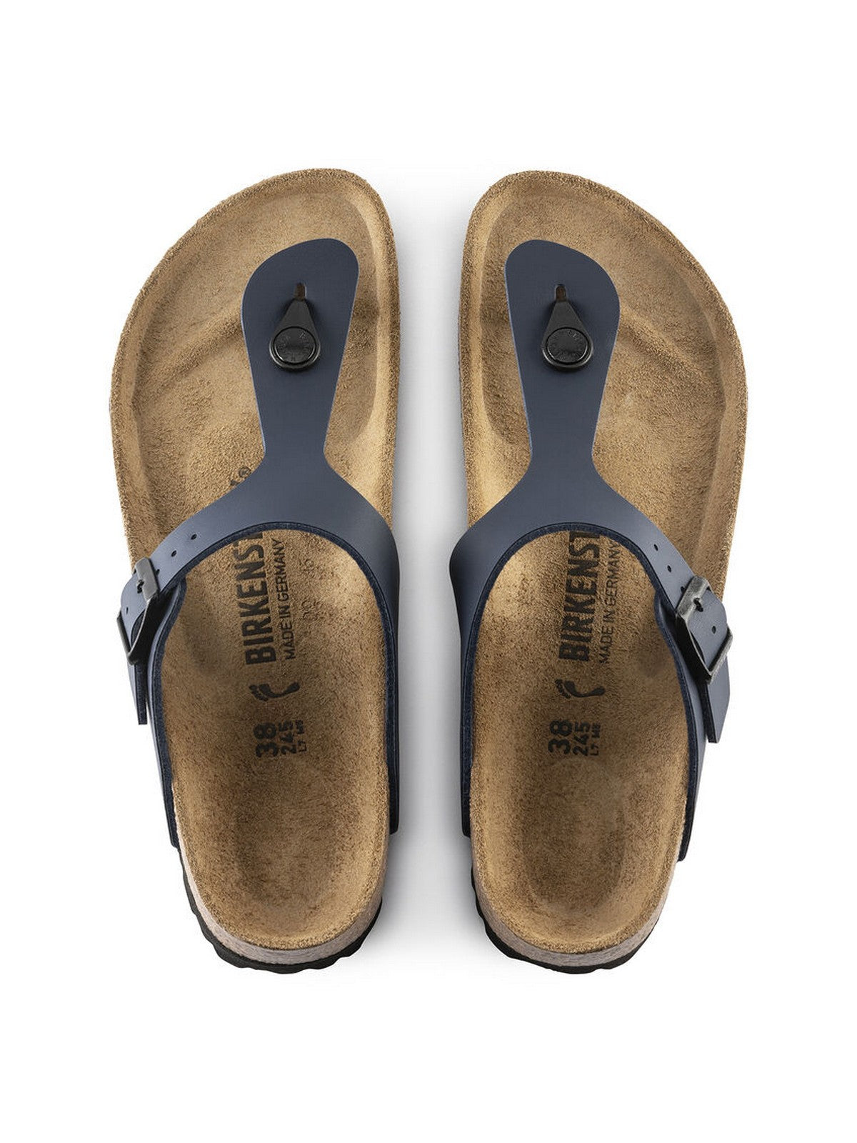 BIRKENSTOCK Sandalo Unisex adulto Gizeh blue, Birko Flor 143621 BLUE