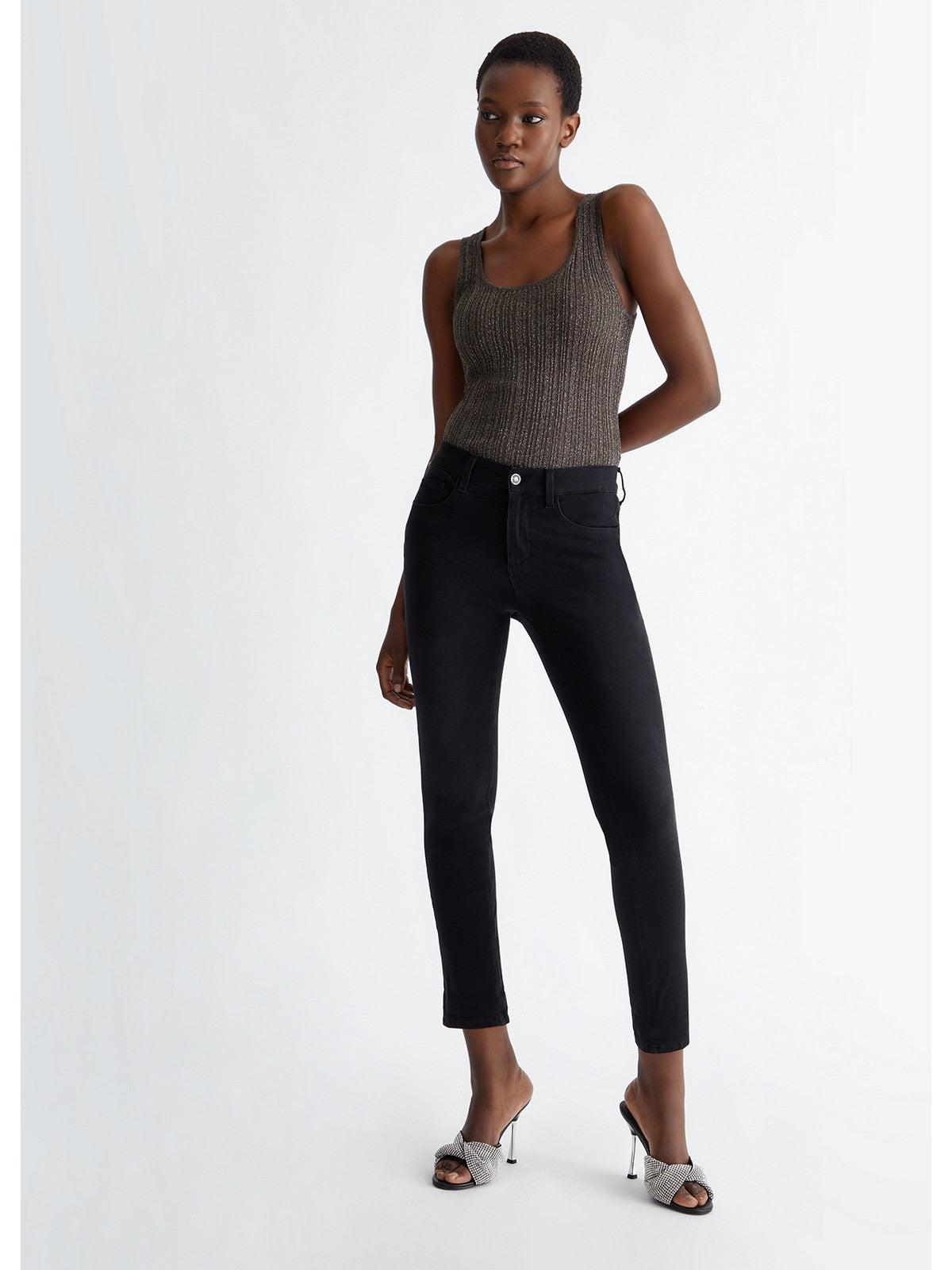 Liu Jo Blue Denim Jeans Woman UA4054D486 87390 Negro