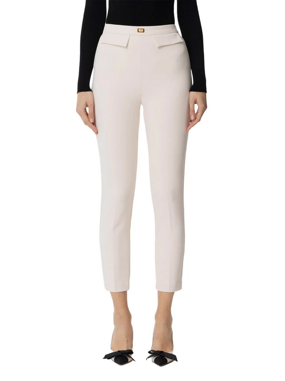 ELISABETTA FRANCHI Pantalone Donna  PA07751E2-193 Beige gioboutiqueweb