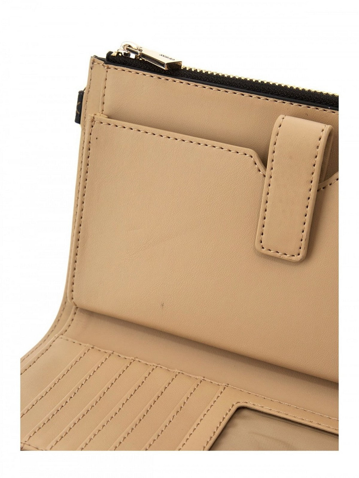 Guess Women's Wallet Laurel Slg DBL Zip Organizer Swqe85 00157 BNL Marrone