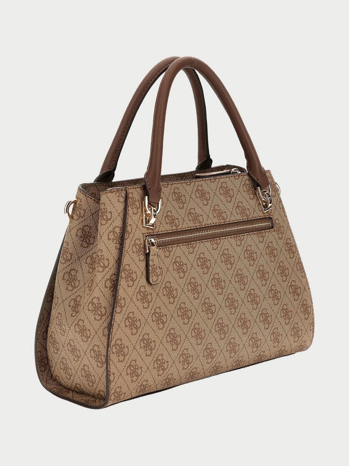 GUESS Borsa Donna NOELLE II LUXURY SATCHEL HWBG96 72070 LGW LATTE LOGO/BROWN gioboutiqueweb