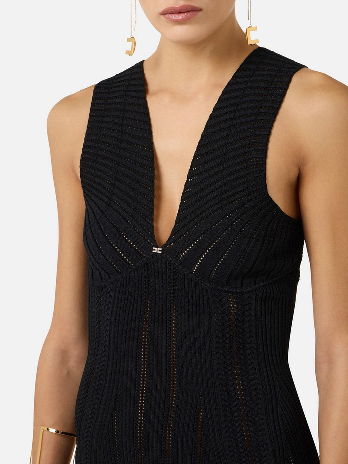 ELISABETTA FRANCHI Abito Donna  AM36B62E2 110 Nero gioboutiqueweb