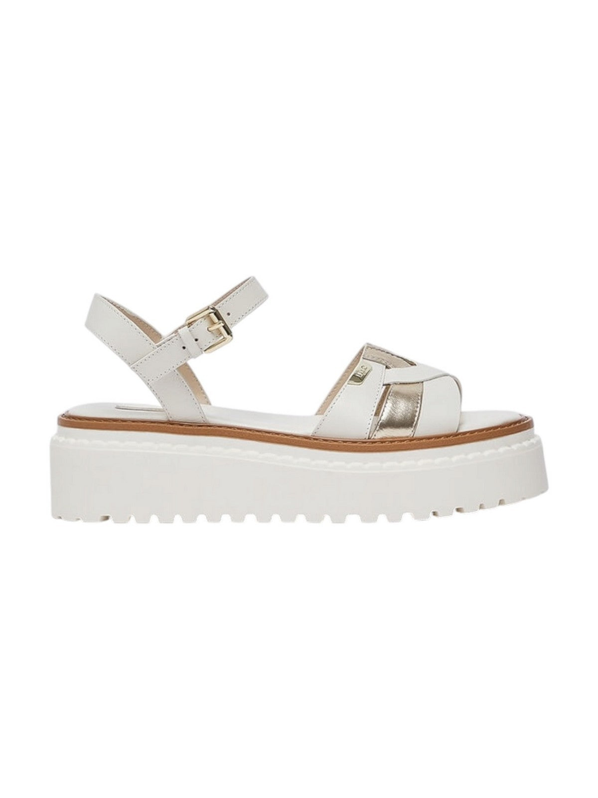 LIU JO Sandalo Donna Bessie SA6159PX026 S1874 MILK/LIGHT GOLD gioboutiqueweb
