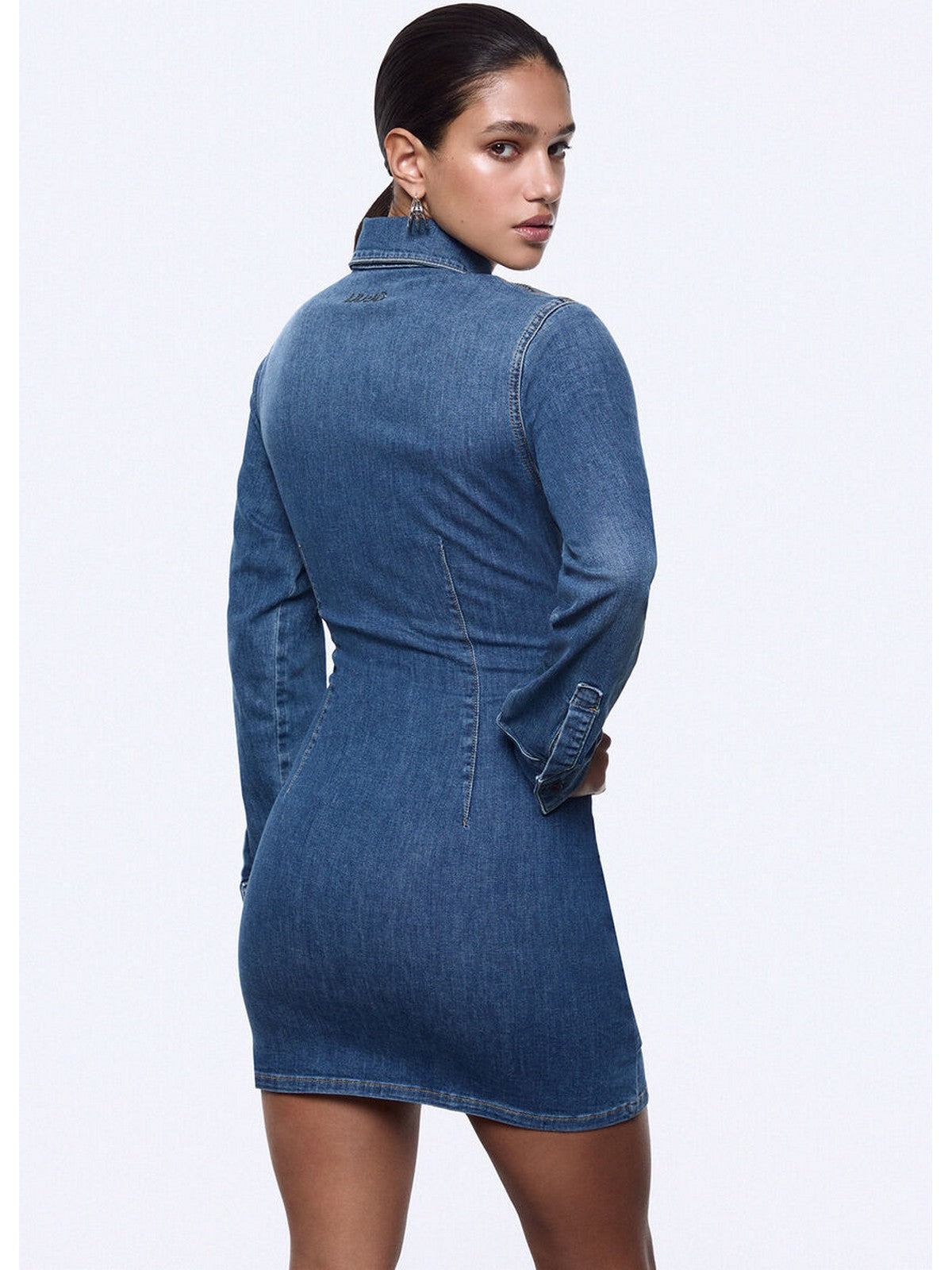 LIU JO feat. ELODIE Abito Donna  UA6508D0399 79157 Den.md.Blue intrecci gioboutiqueweb