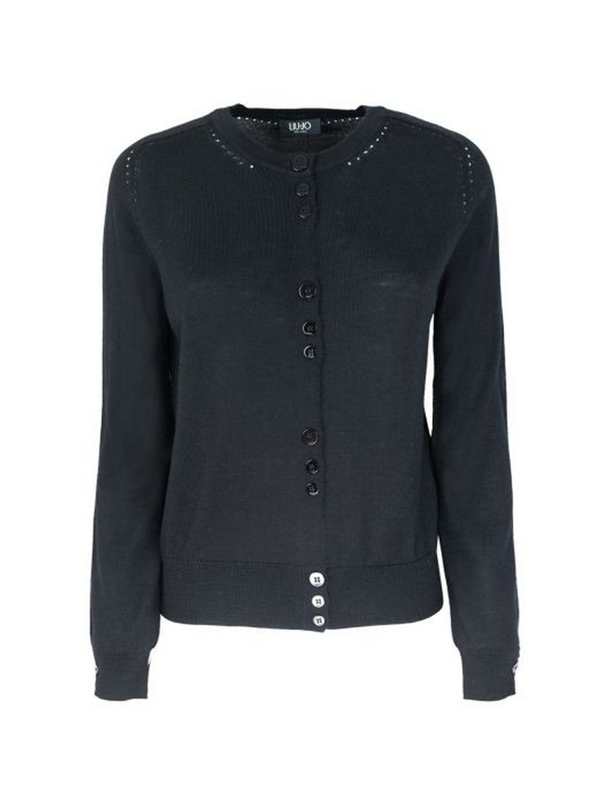 LIU JO BLACK Cardigan Donna  CF4047MA82O 22222 Nero gioboutiqueweb