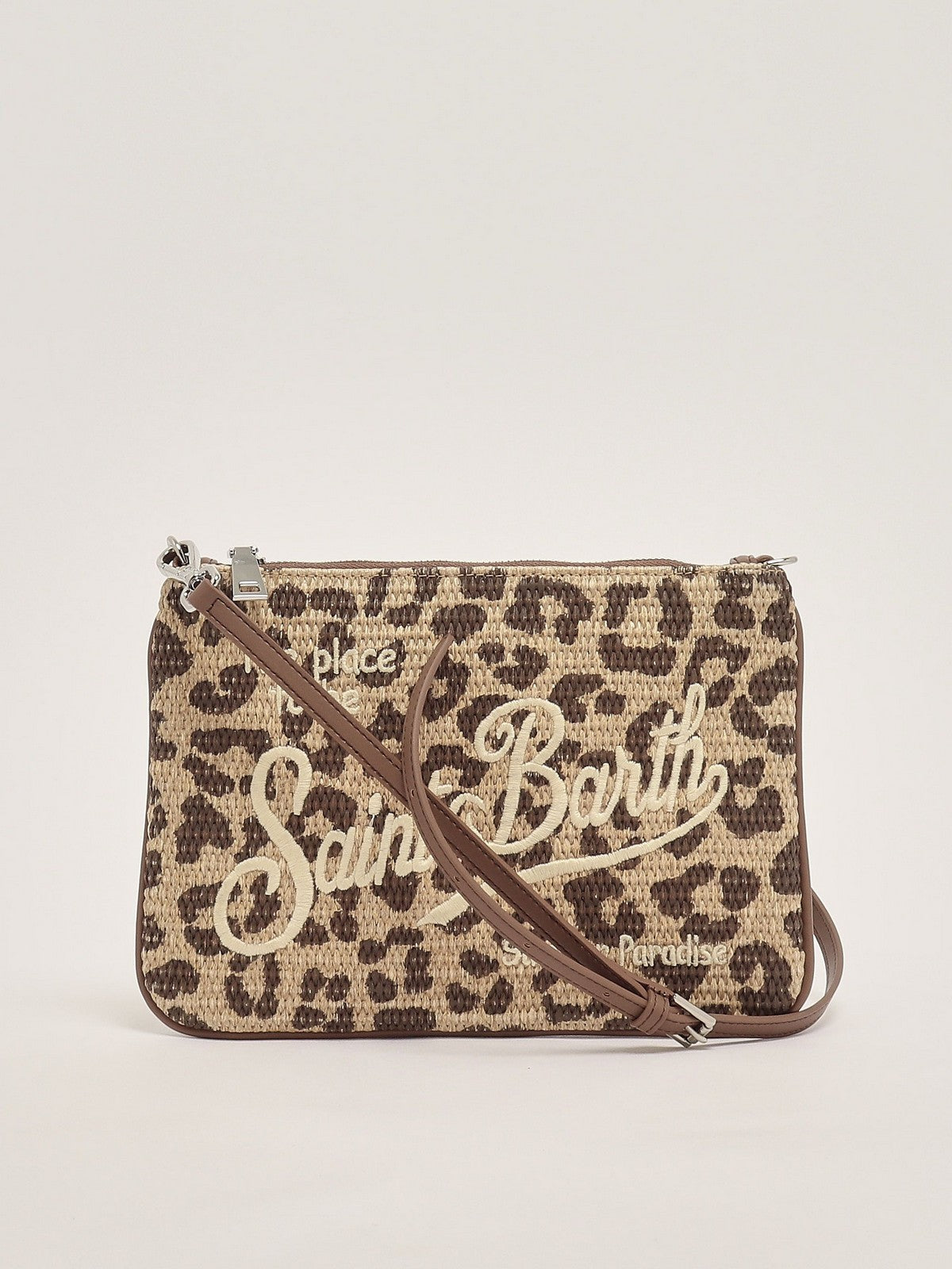 MC2 SAINT BARTH Borsa Donna  PARISIENNE STRAW 00349L LEOPARD 18 EMB