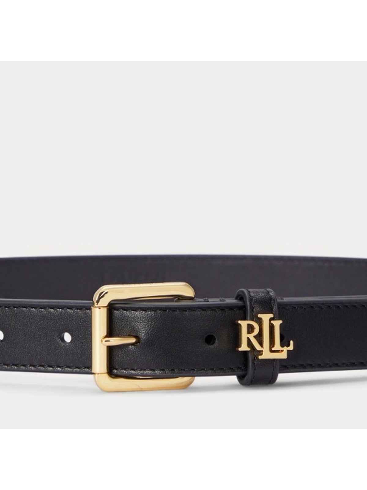 LAUREN RALPH LAUREN Cintura Donna LGO KPPER 25-BELT-SKINNY 412968763 001 BLACK gioboutiqueweb